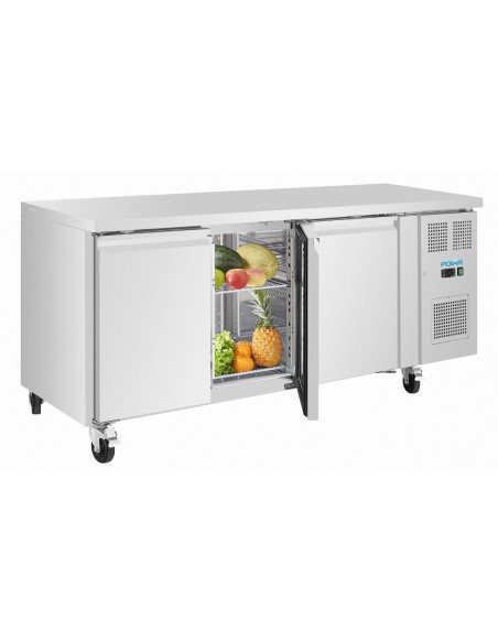 Table réfrigérée positive Polar 3 portes 231L - Inox