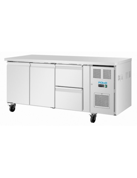 Table réfrigérée positive Polar U 2 portes 242 L