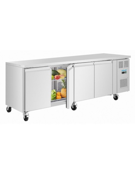 Table réfrigérée positive Slimline Polar 4 portes - 312L