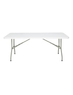 Table pliante rectangulaire Bolero blanche 1,8 m 2