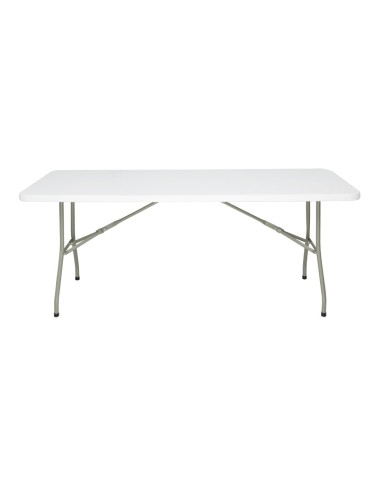 Table pliante rectangulaire Bolero blanche 1,8 m