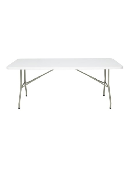 Table pliante rectangulaire Bolero blanche 1,8 m