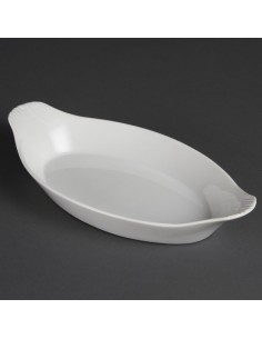 Plats ovales Olympia Whiteware 289x166mm - lot de 6