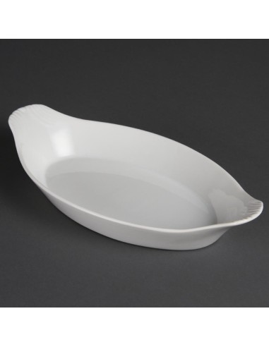 Plats ovales Olympia Whiteware 289x166mm - lot de 6