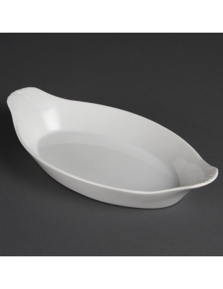 Plats ovales Olympia Whiteware 289x166mm - lot de 6