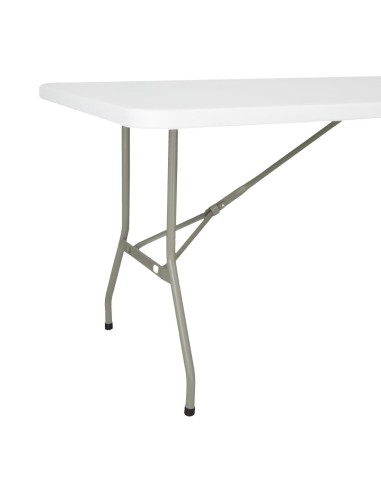 Table pliante rectangulaire Bolero blanche 1,8 m