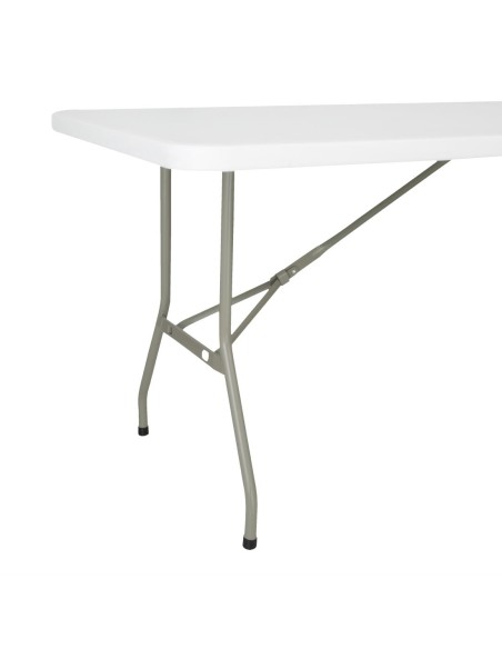 Table pliante rectangulaire Bolero blanche 1,8 m