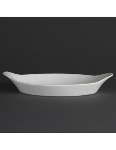 Plats ovales Olympia Whiteware 289x166mm - lot de 6 2