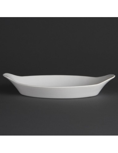 Plats ovales Olympia Whiteware 289x166mm - lot de 6