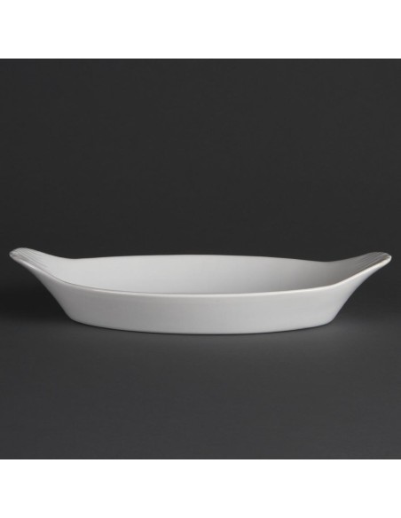 Plats ovales Olympia Whiteware 289x166mm - lot de 6