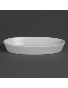 Plats à sole ovales Olympia Whiteware 195x110mm - lot de 6
