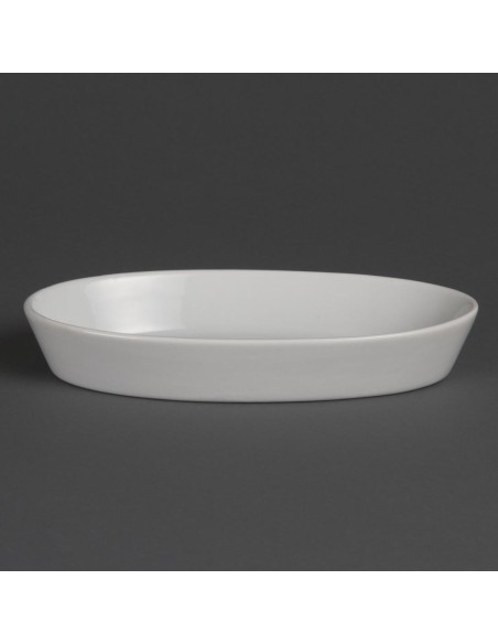 Plats à sole ovales Olympia Whiteware 195x110mm - lot de 6