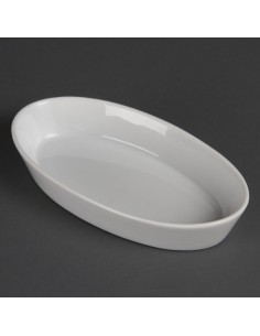 Plats à sole ovales Olympia Whiteware 195x110mm - lot de 6 2