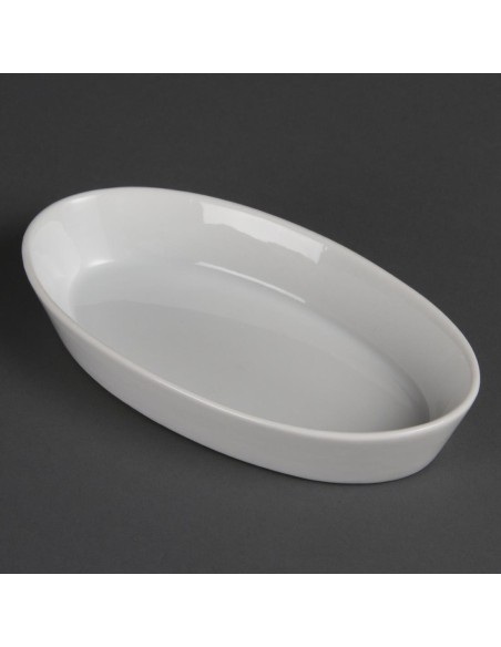 Plats à sole ovales Olympia Whiteware 195x110mm - lot de 6