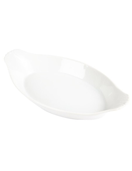 Plats ovales Olympia Whiteware 289x166mm - lot de 6