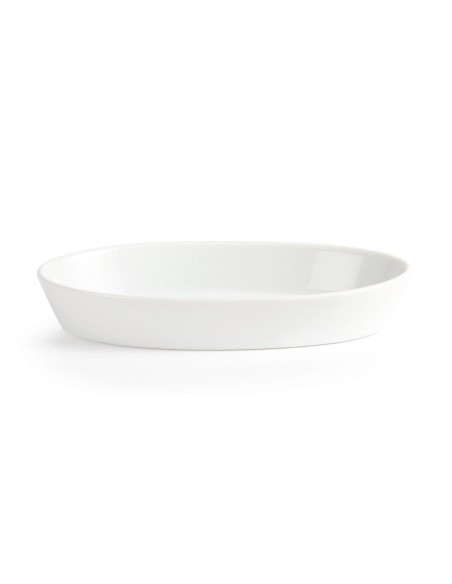 Plats à sole ovales Olympia Whiteware 195x110mm - lot de 6