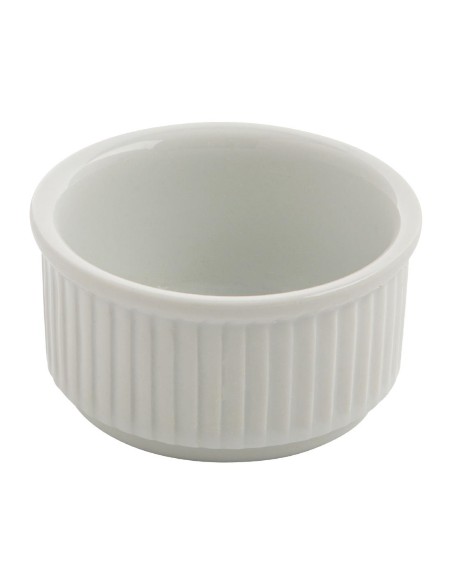 Ramequins empilables Olympia Whiteware 85 mm - lot de 12