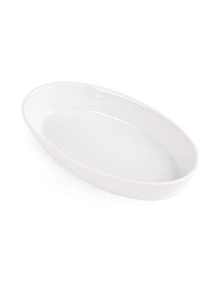Plats à sole ovales Olympia Whiteware 195x110mm - lot de 6