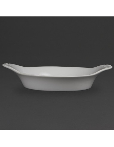 Plats ronds à oreilles Olympia Whiteware 220mm - lot de 6