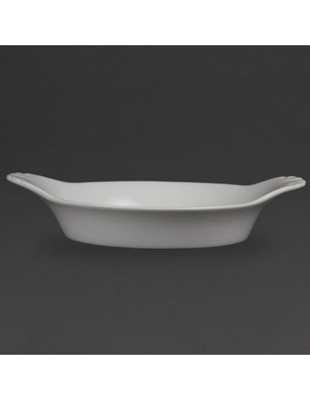 Plats ronds à oreilles Olympia Whiteware 220mm - lot de 6