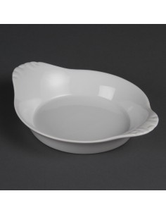Plats ronds à oreilles Olympia Whiteware 220mm - lot de 6 2