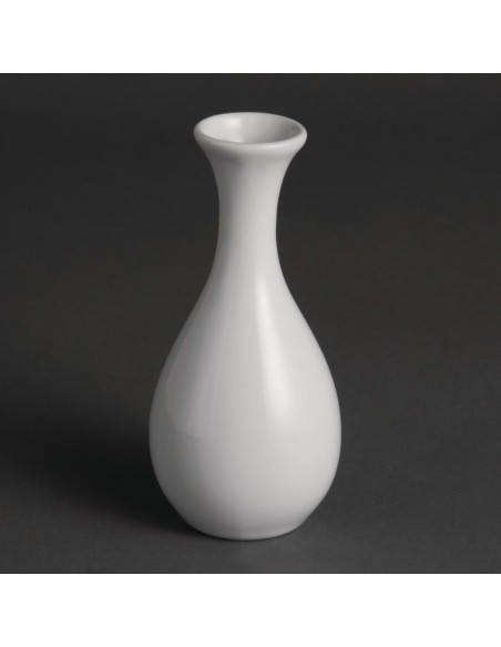 Vases bouteilles blancs 125mm Olympia - lot de 12
