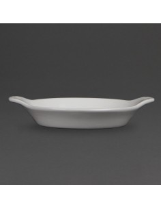 Plats ronds à oreilles Olympia Whiteware 170x140mm - lot de 6