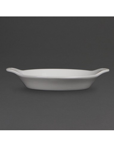 Plats ronds à oreilles Olympia Whiteware 170x140mm - lot de 6