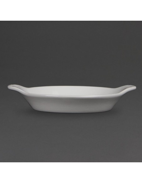 Plats ronds à oreilles Olympia Whiteware 170x140mm - lot de 6