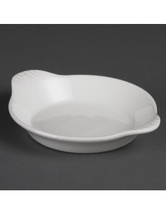 Plats ronds à oreilles Olympia Whiteware 170x140mm - lot de 6 2