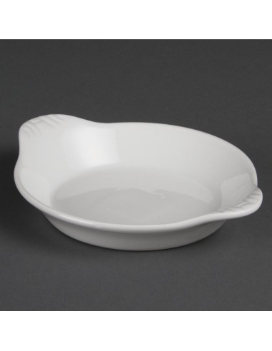 Plats ronds à oreilles Olympia Whiteware 170x140mm - lot de 6