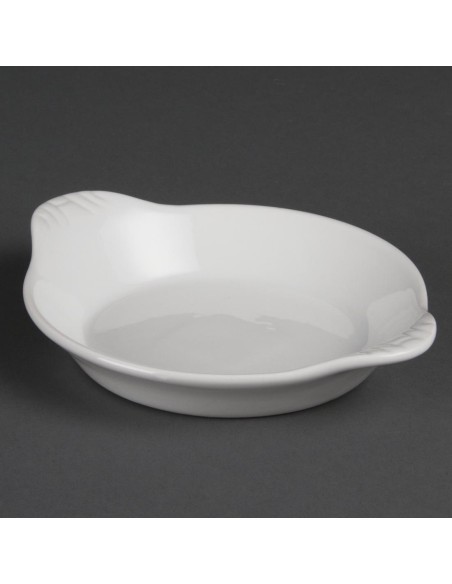 Plats ronds à oreilles Olympia Whiteware 170x140mm - lot de 6