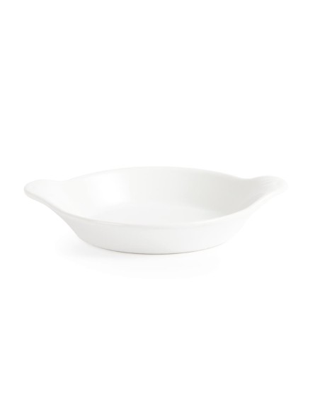 Plats ronds à oreilles Olympia Whiteware 170x140mm - lot de 6