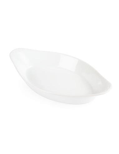 Plats ovales à oreilles Olympia Whiteware 400 ml - lot de 6