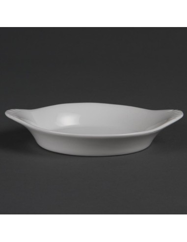 Plats ronds à oreilles Olympia Whiteware 156x126 mm - lot de 6