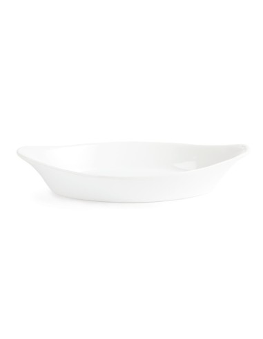 Plats ovales à oreilles Olympia Whiteware 400 ml - lot de 6