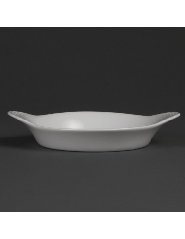Plats ronds à oreilles Olympia Whiteware 192x151 mm - lot de 6