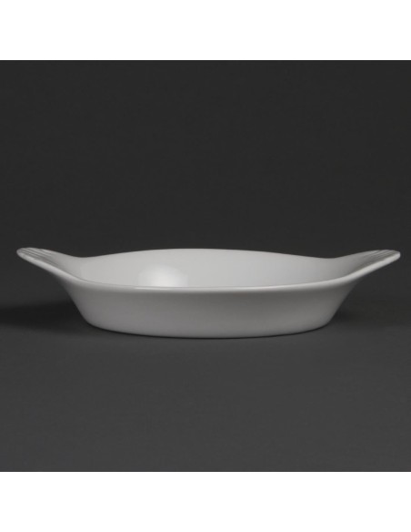 Plats ronds à oreilles Olympia Whiteware 192x151 mm - lot de 6