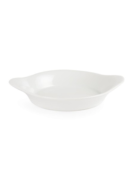 Plats ronds à oreilles Olympia Whiteware 156x126 mm - lot de 6