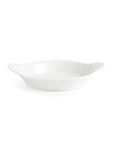 Plats ronds à oreilles Olympia Whiteware 192x151 mm - lot de 6