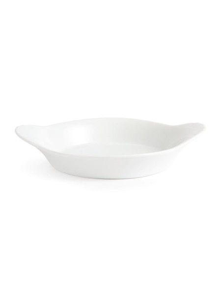 Plats ronds à oreilles Olympia Whiteware 192x151 mm - lot de 6