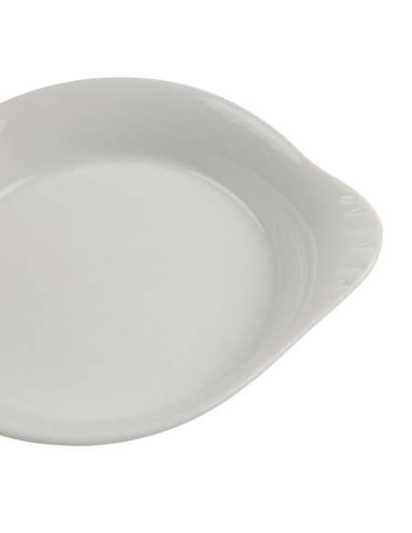 Plats ronds à oreilles Olympia Whiteware 156x126 mm - lot de 6