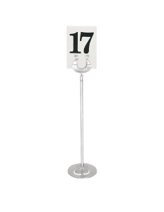 Support numéro de table Olympia 255mm - Inox 2