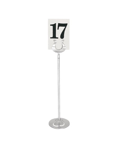 Support numéro de table Olympia 255mm - Inox