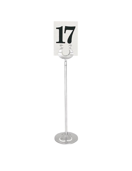 Support numéro de table Olympia 255mm - Inox