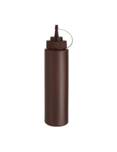 Distributeur de sauce Vogue 1L marron - Polyéthylène flexible