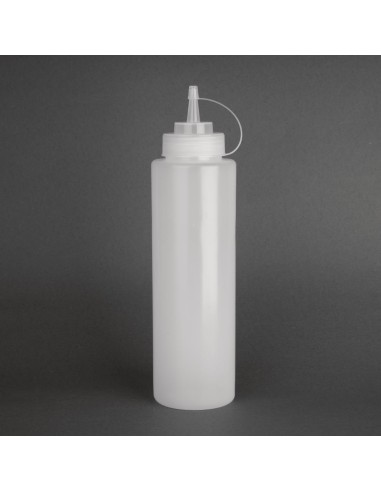 Distributeur de sauce Vogue 994 ml transparent - Bouteille robuste