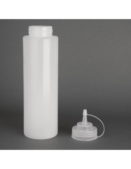 Distributeur de sauce Vogue 994 ml transparent - Bouteille robuste