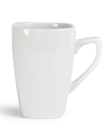 Tasses carrées Olympia Whiteware 284 ml - lot de 12