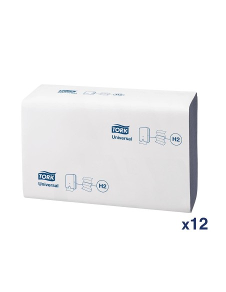 Essuie-mains Tork bleu 1 pli - 250 feuilles - Lot de 12